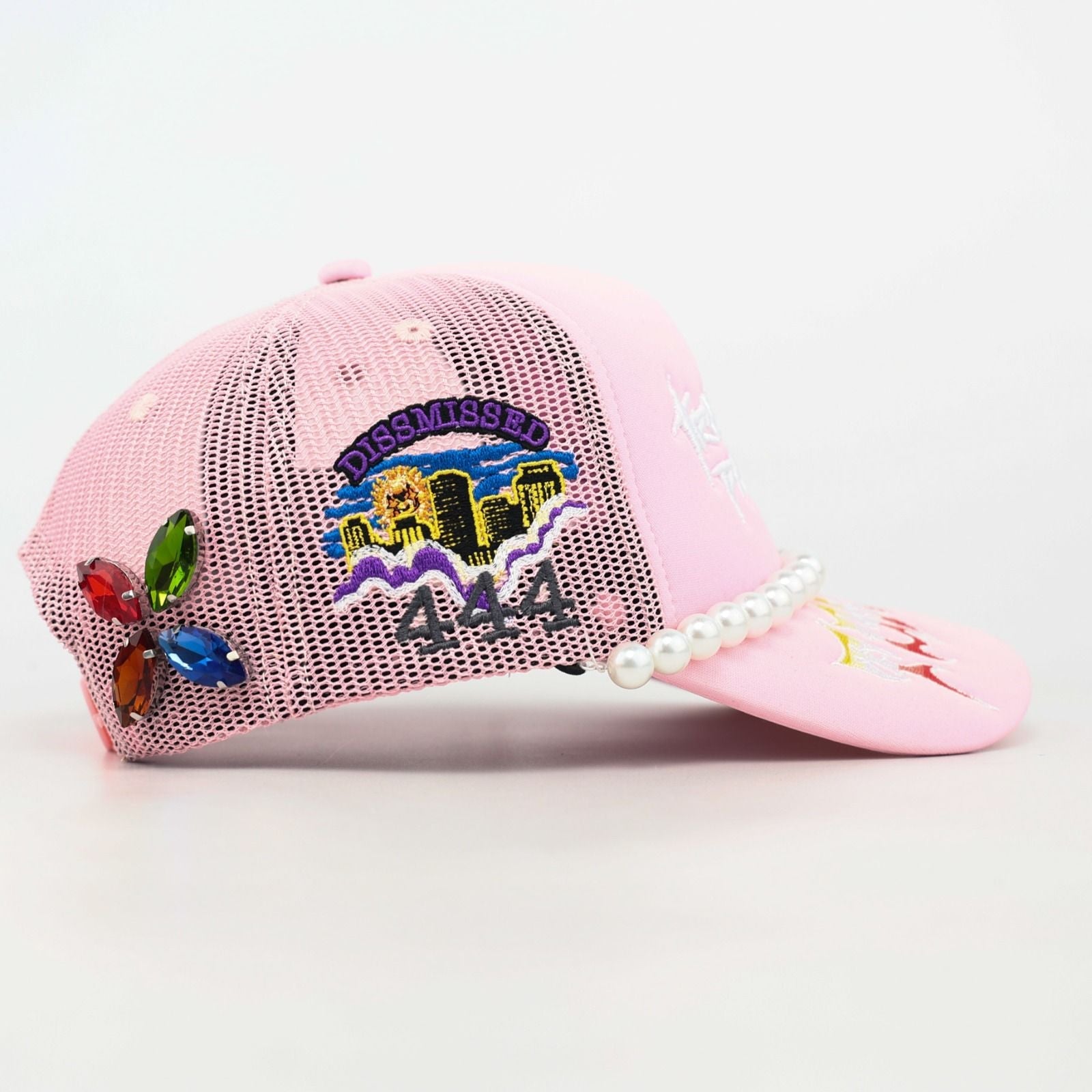 TROUBLE IN PARADISE TRUCKER PINK