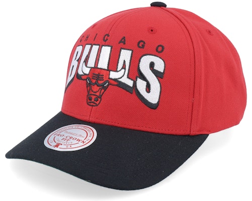 Mitchell & Ness Chicago Bulls Boom Text Pro Red/Black Snapback