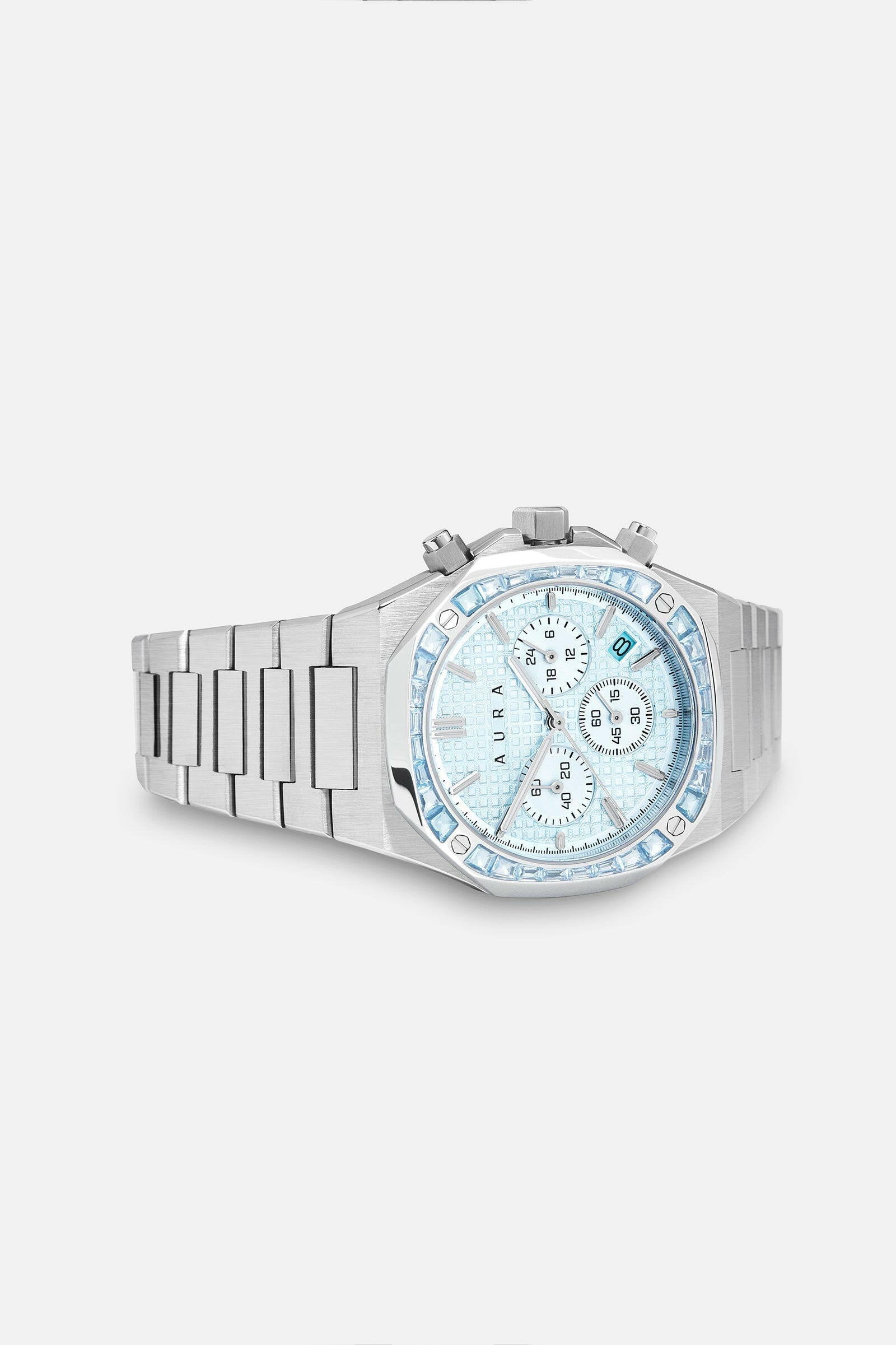 Aura Chronograph 001 Watch w/ Stones.