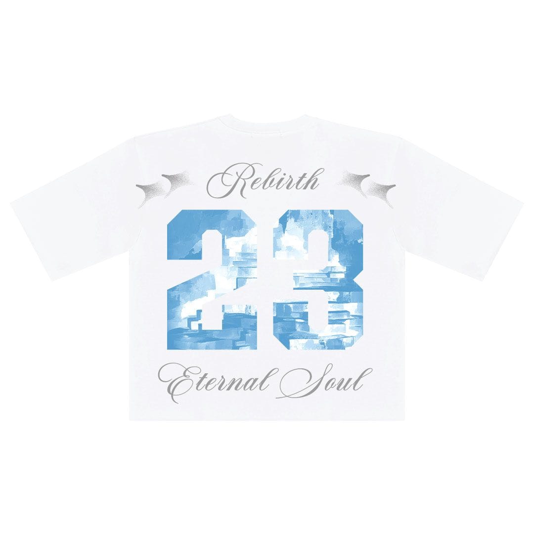 3forty T-Shirts REBIRTH OVERSIZED CROP TEE REBIRTH OVERSIZED CROP TEE