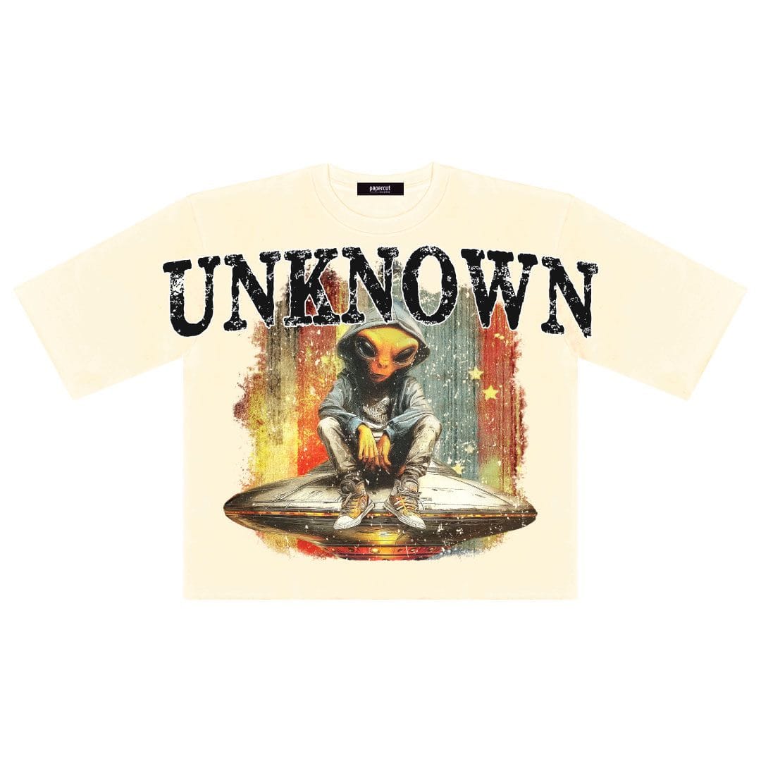 3forty T-Shirts UNKNOWN DIGITAL OVERSIZED CROP TEE UNKNOWN DIGITAL OVERSIZED CROP TEE