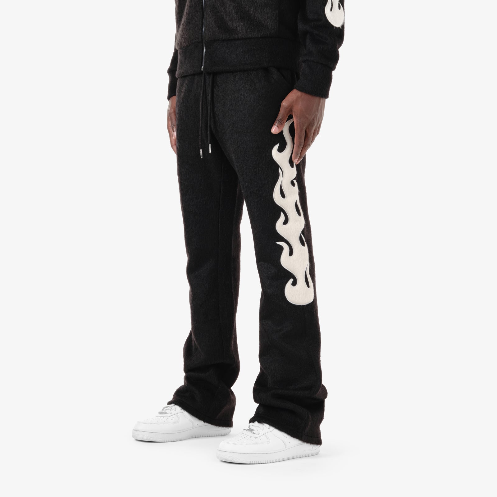 Saints Mohair Stacked Sweatpants