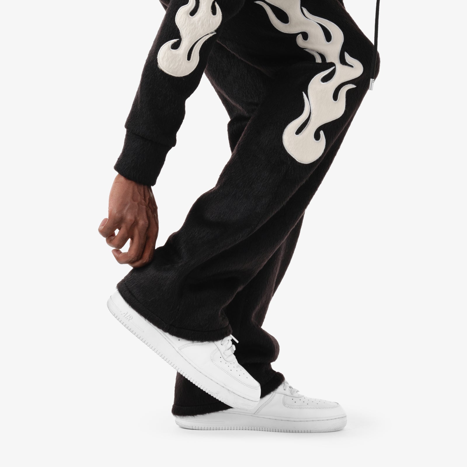 Saints Mohair Stacked Sweatpants