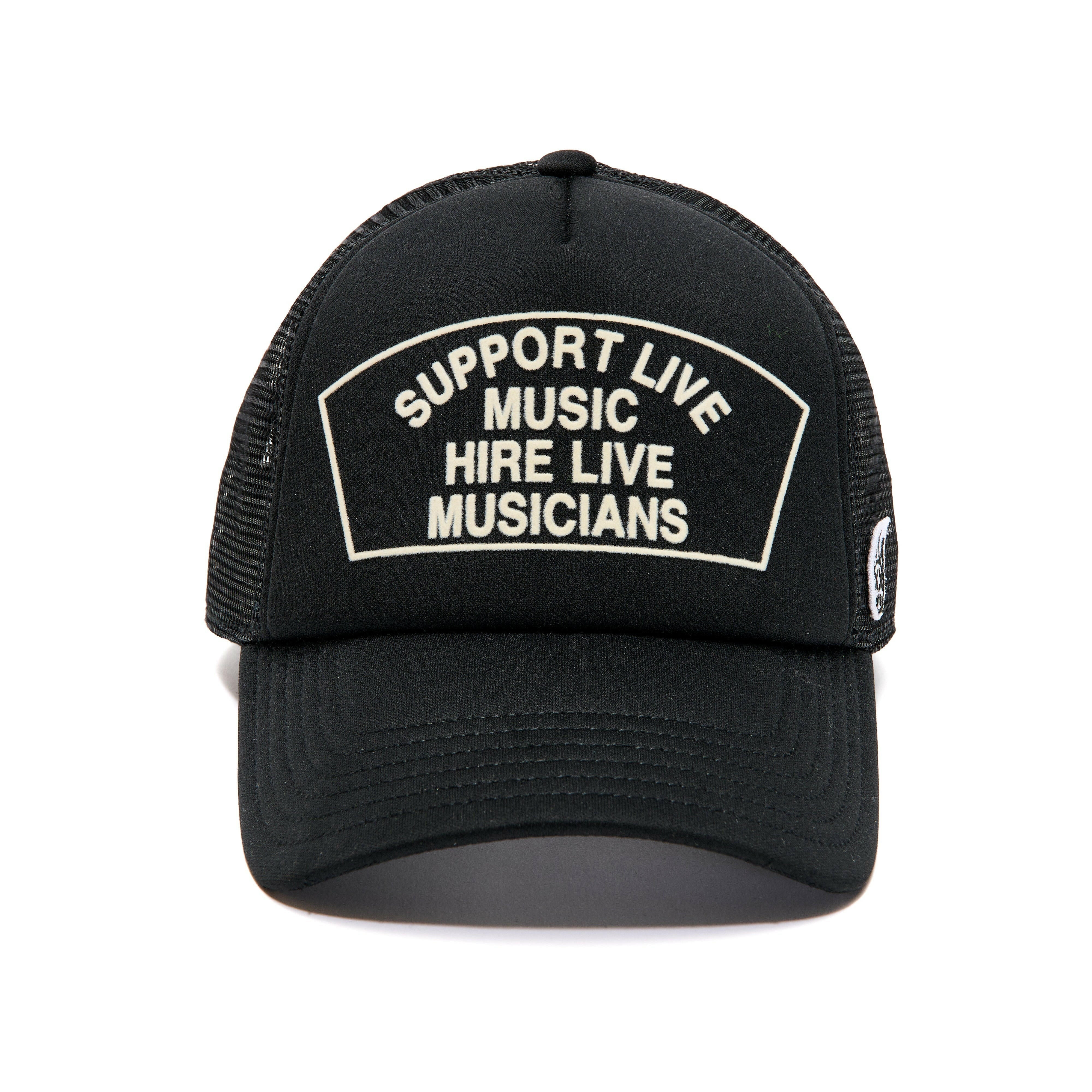 Cult Support Live Music Trucker Hat.