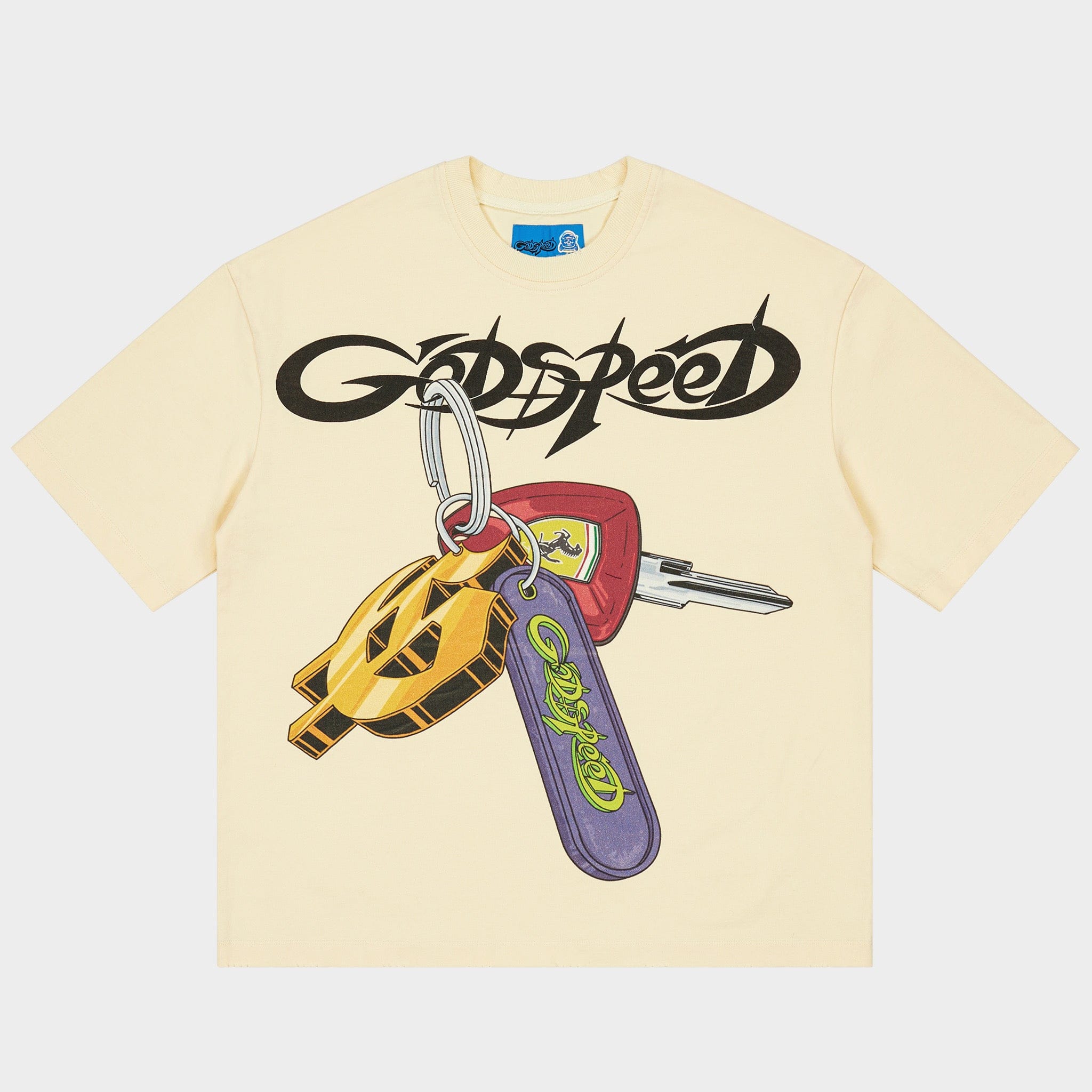 Black Godspeed K.O.D T-shirt with graphic print featuring bold design and logo on the front.