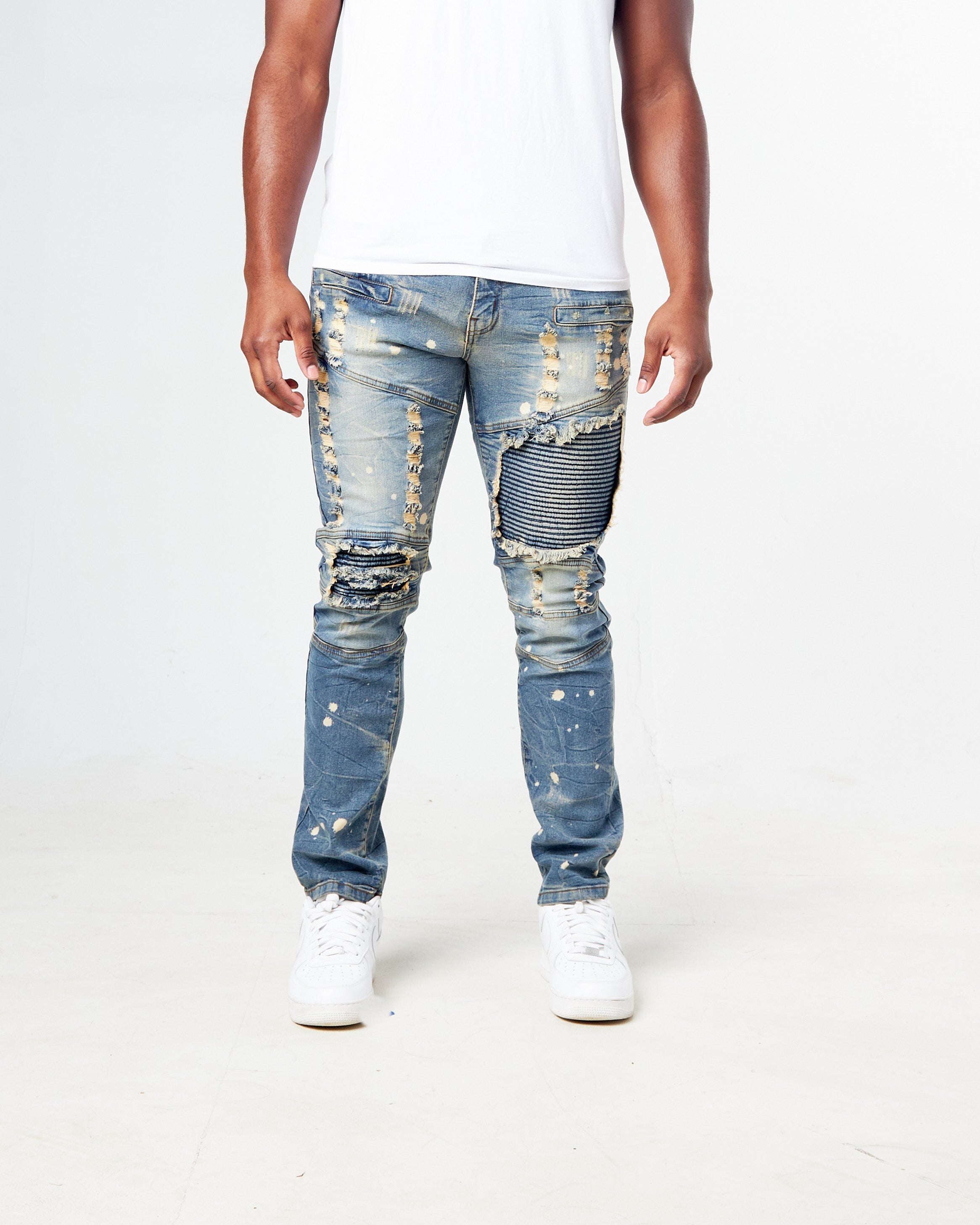 Big Kids Motocross Denim Jean - Lt. Tint