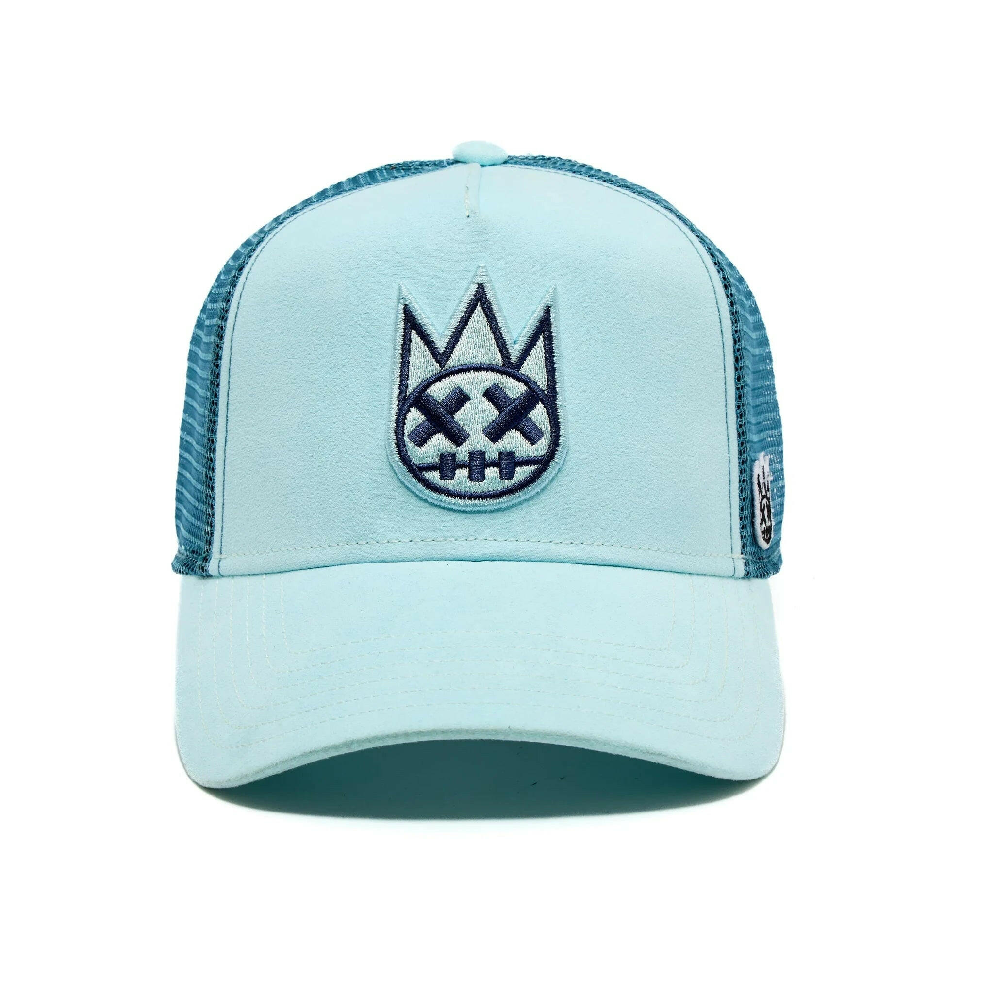 Cult Clean Logo Powder Blue Trucker Hat.