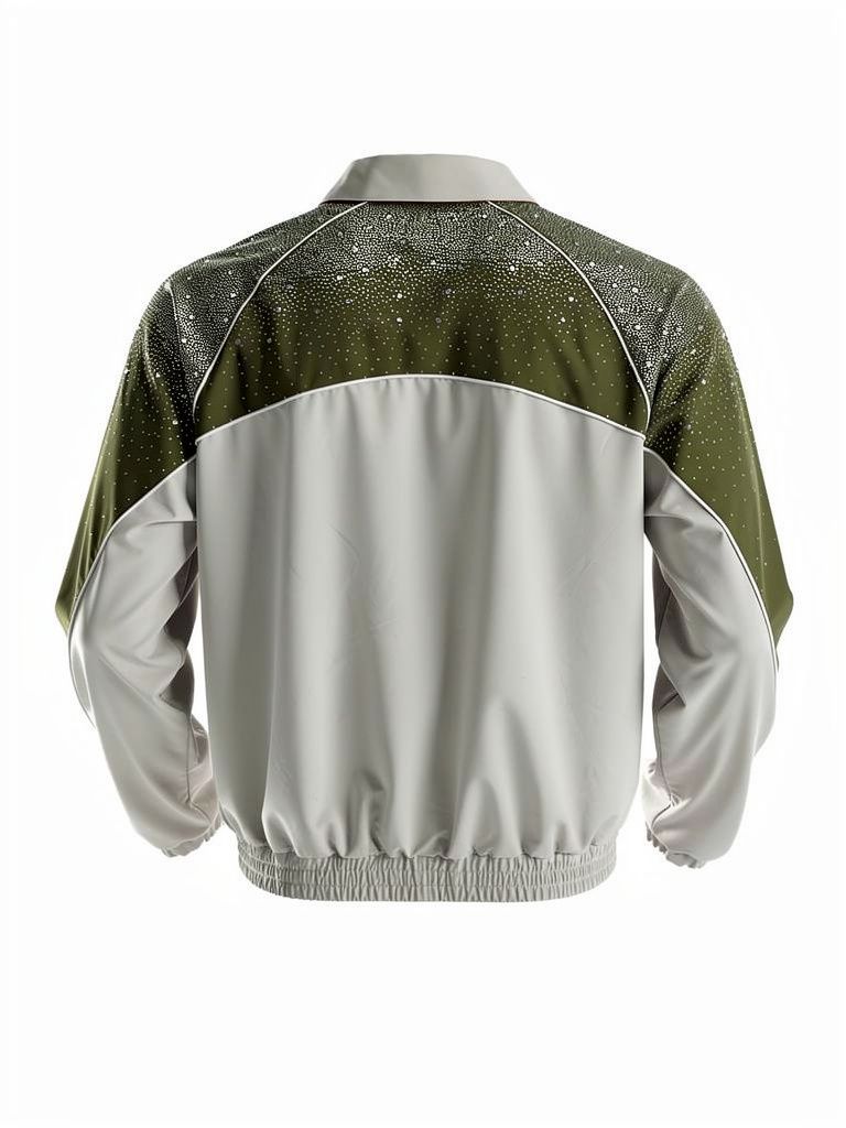 Kindred Rhinestone Nylon Zip-Up Tracksuit