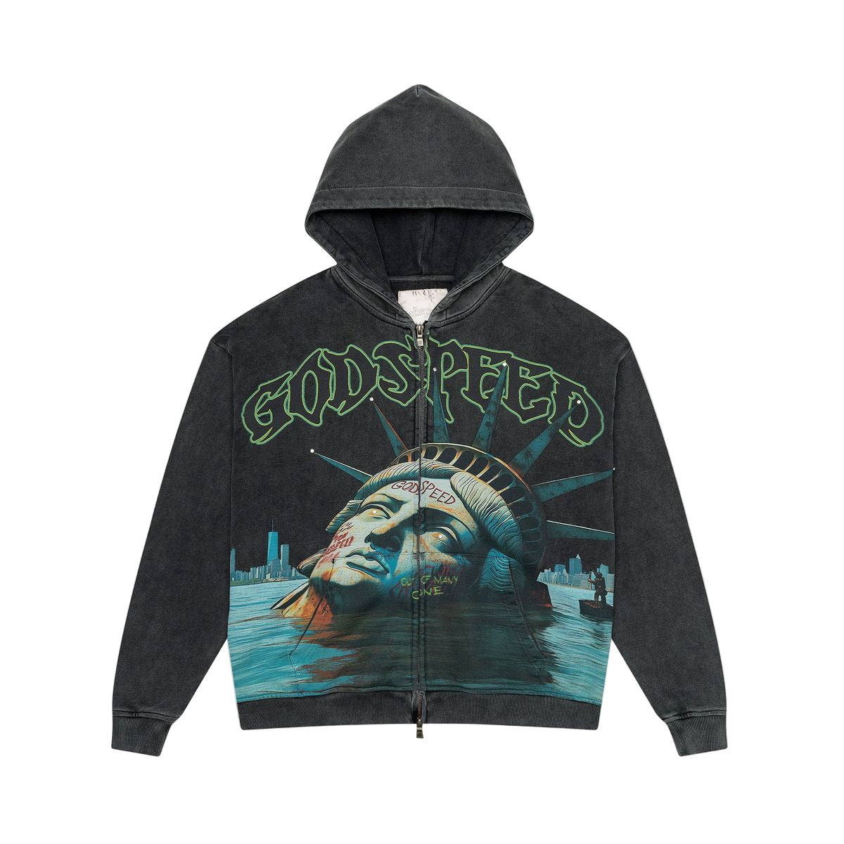 Godspeed Sunken Liberty Zip Up Hoodie.