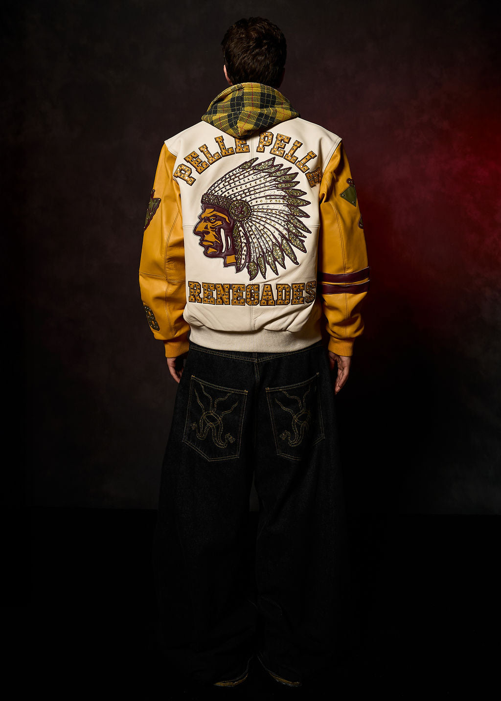Pelle Pelle Renegades Jacket - White & Gold