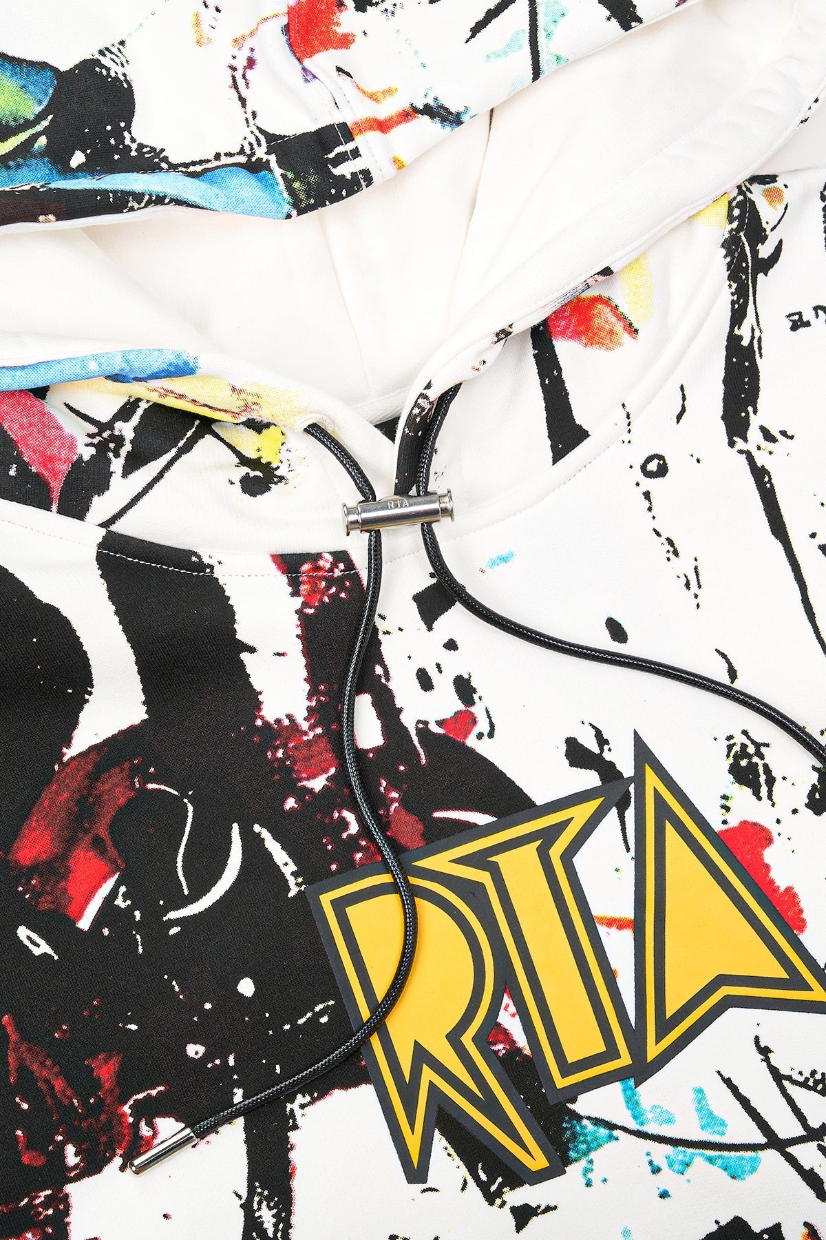 RtA Dion White Graffiti Hoodie