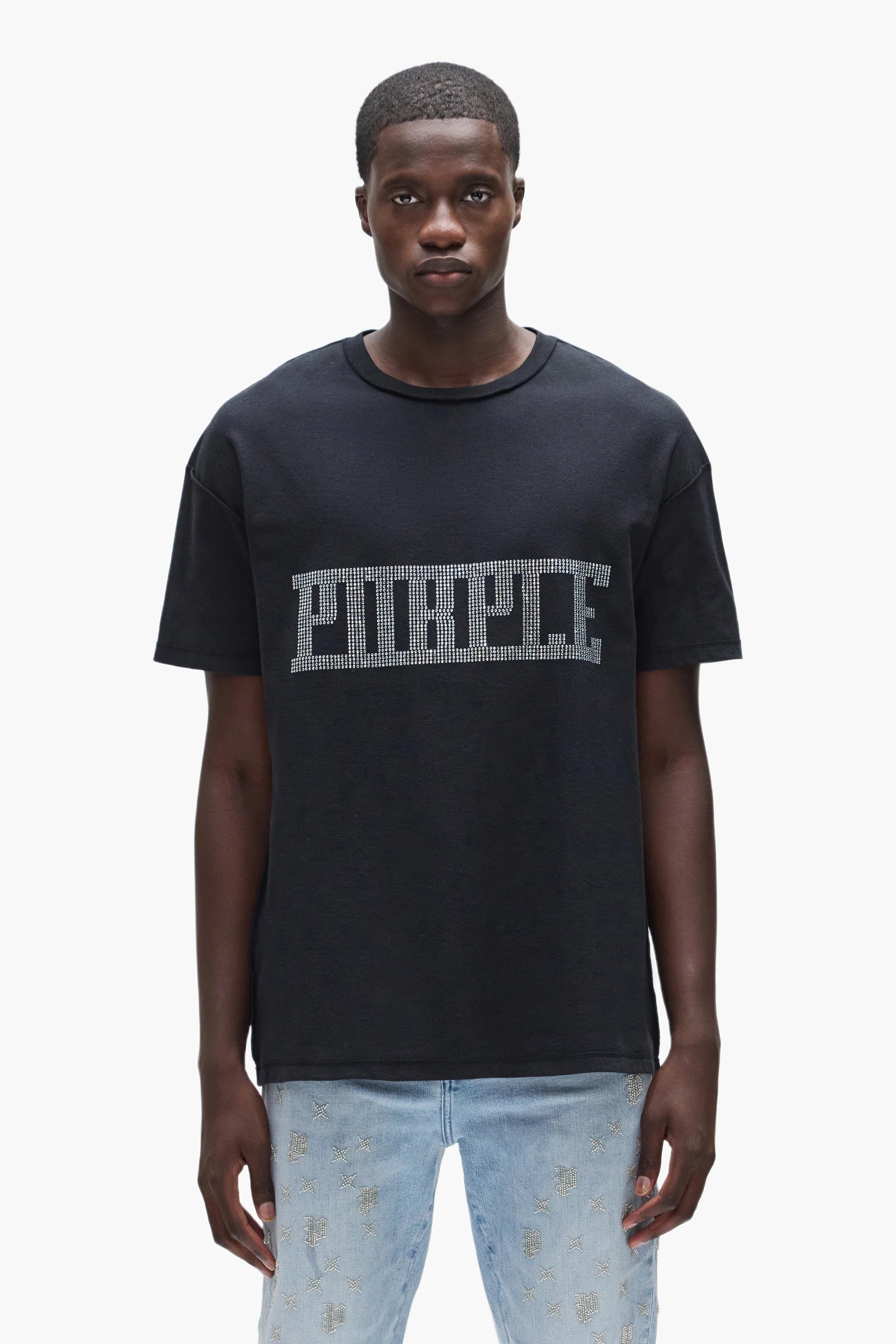 Purple Brand Crystal Plaque Tee
