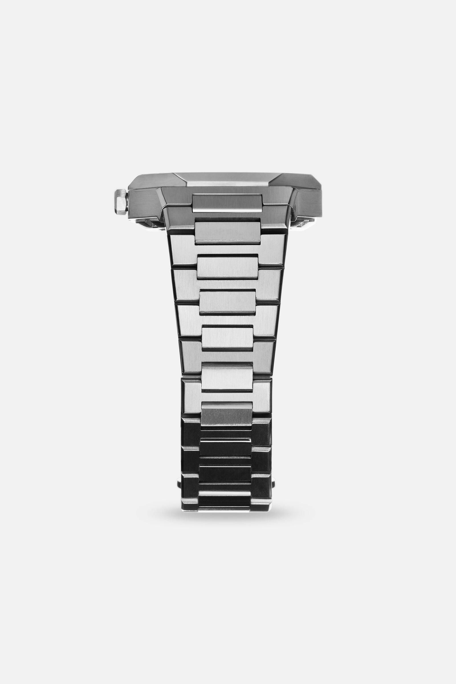 Aura Skeleton 002: Steel/Crystal Watch.