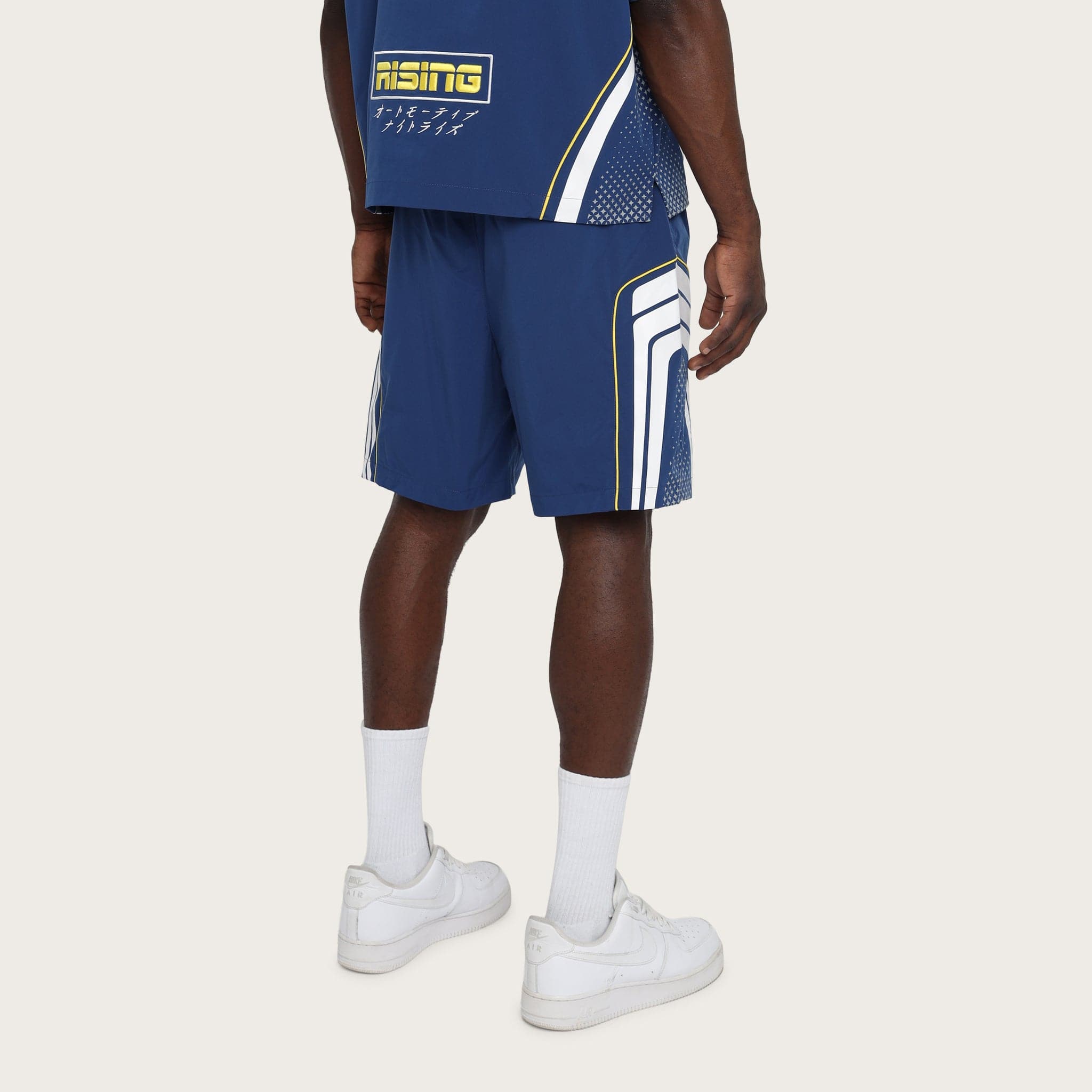 Smokerise Sets SmokeRise Oversized Cropped Triumph Woven Set - Blue SmokeRise Oversized Cropped Triumph Woven Set - Blue