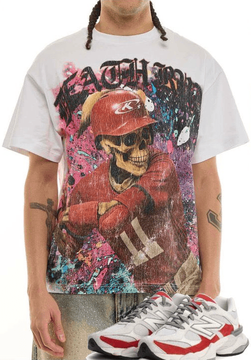KDNK Dead Game Strong T-shirt featuring bold graphic design and comfortable fit, made from soft fabric for casual wear.