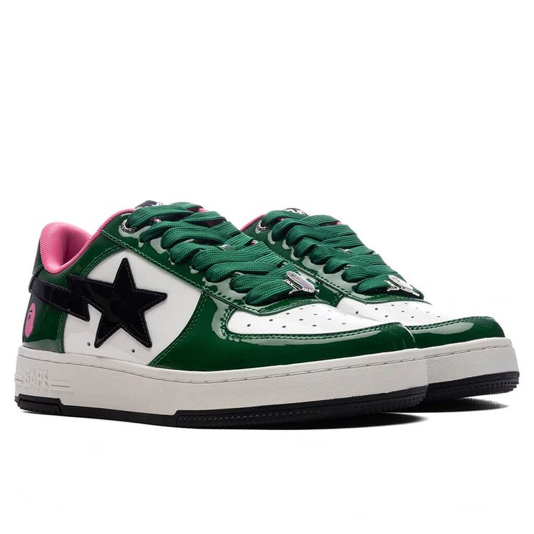 Bape Sta #1 Shiny-Patent Leather Shoes