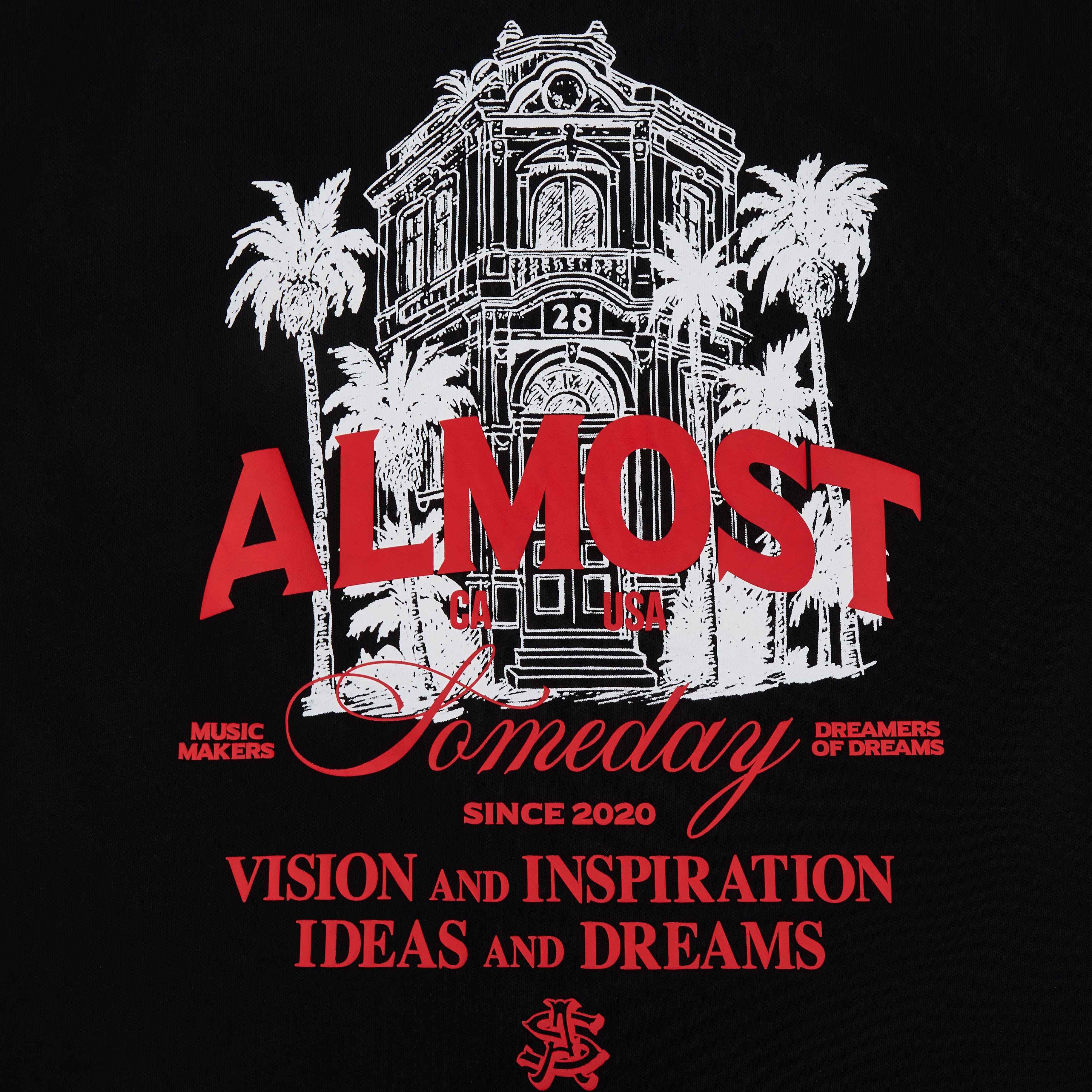 Almost Someday T-Shirts Almost Someday Beverly Black Tee Almost Someday Beverly Black Tee