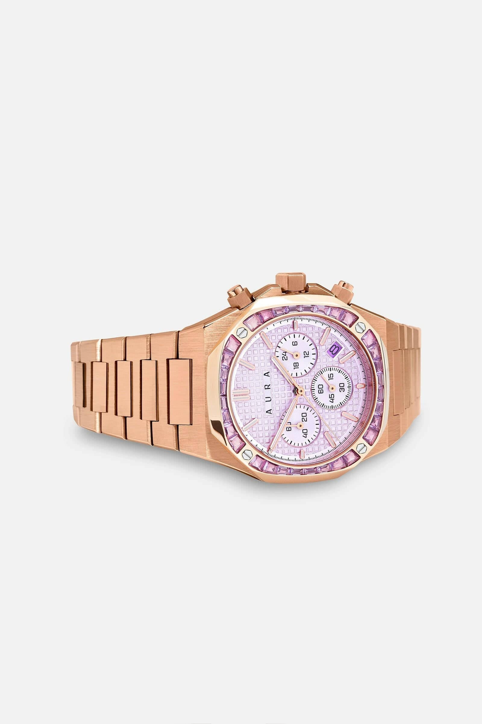 Aura Watches Aura Chronograph 001 Watch w/ Stones Aura Chronograph 001 Watch w/ Stones