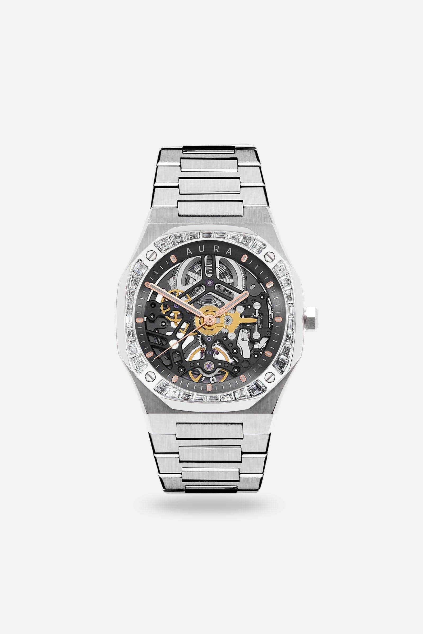 Aura Watches Aura Skeleton 002: Steel/Crystal Watch Aura Skeleton 002: Steel/Crystal Watch