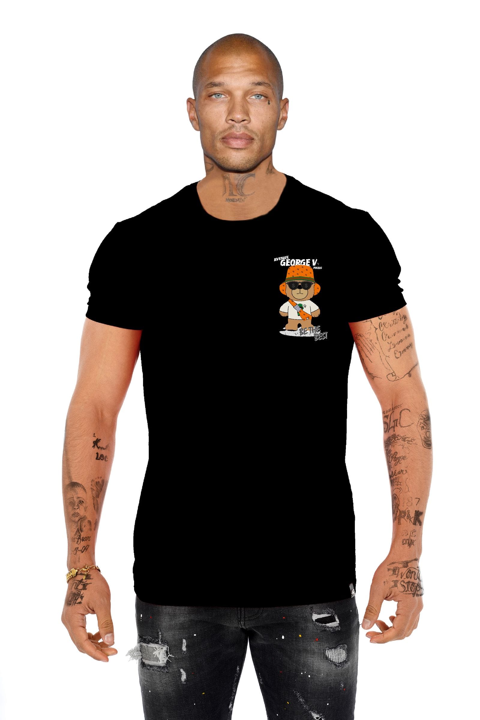 Avenue George V Paris T-Shirts Avenue George V Black Teddy Bear Tee Avenue George V Black Teddy Bear Tee