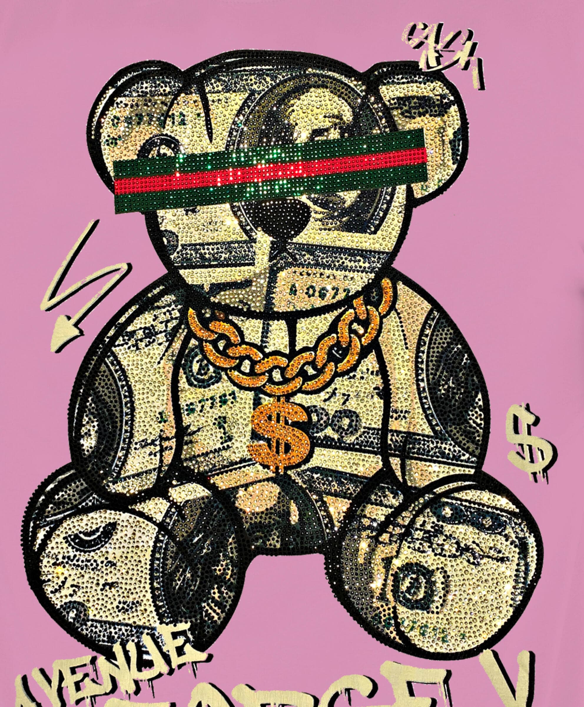 Avenue George V Paris T-Shirts Avenue George V Pink Gucci Teddy Bear Tee Avenue George V Pink Gucci Teddy Bear Tee