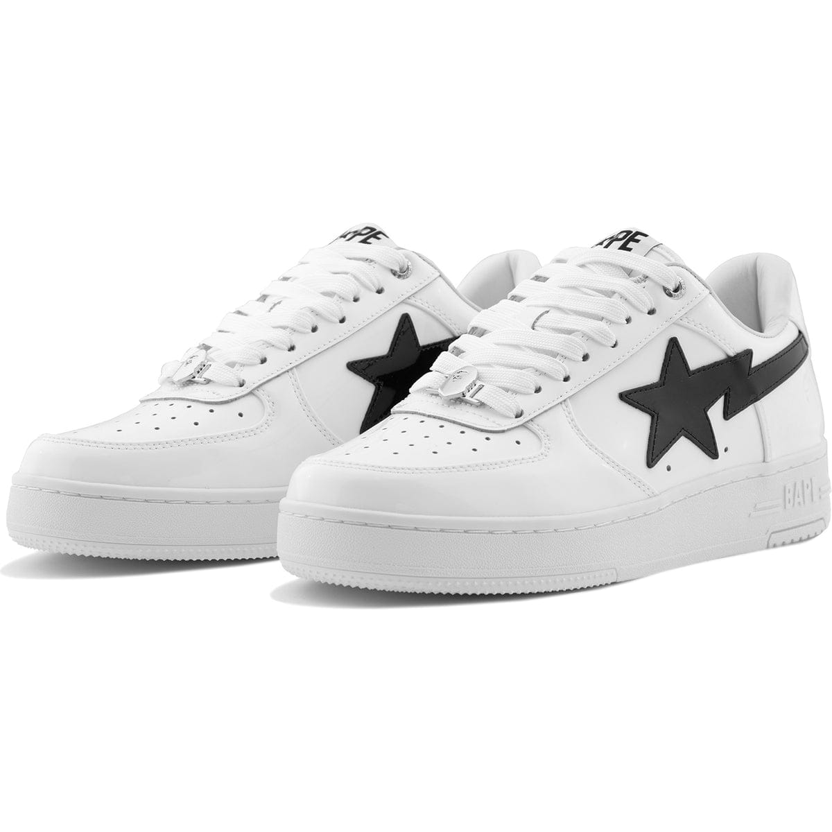 Bape Sneakers Bape Sta #1 All-Patent Leather Shoes Bape Sta #1 All-Patent Leather Shoes