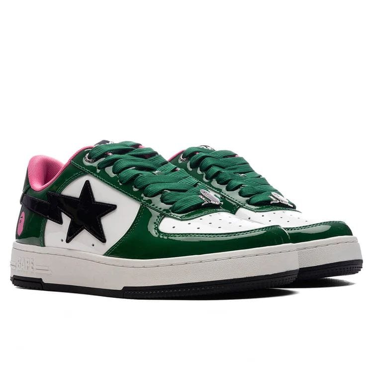 Bape Sneakers Bape Sta #1 Shiny-Patent Leather Shoes Bape Sta #1 Shiny-Patent Leather Shoes