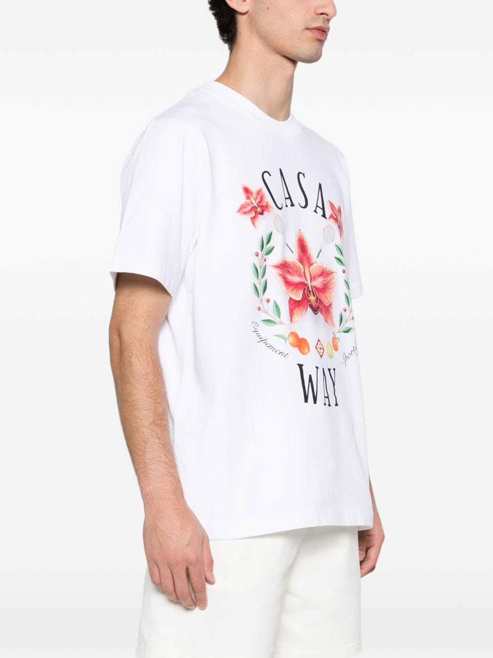 Casablanca T-Shirts Casablanca Casa Way Orchid Tee Casablanca Casa Way Orchid Tee