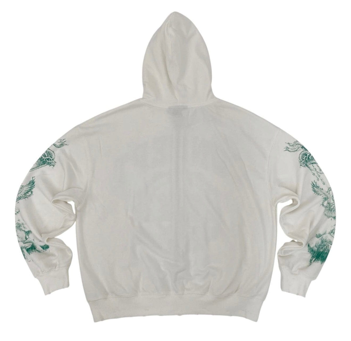 Concept University white zip-up hoodie by Concept with hood and front pockets