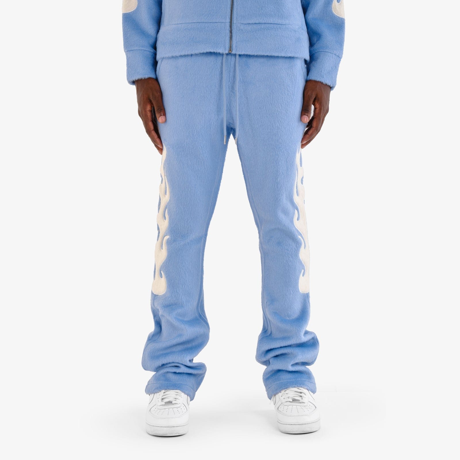 Copper Rivets Sweatpants Saints Mohair Stacked Sweatpants Saints Mohair Stacked Sweatpants