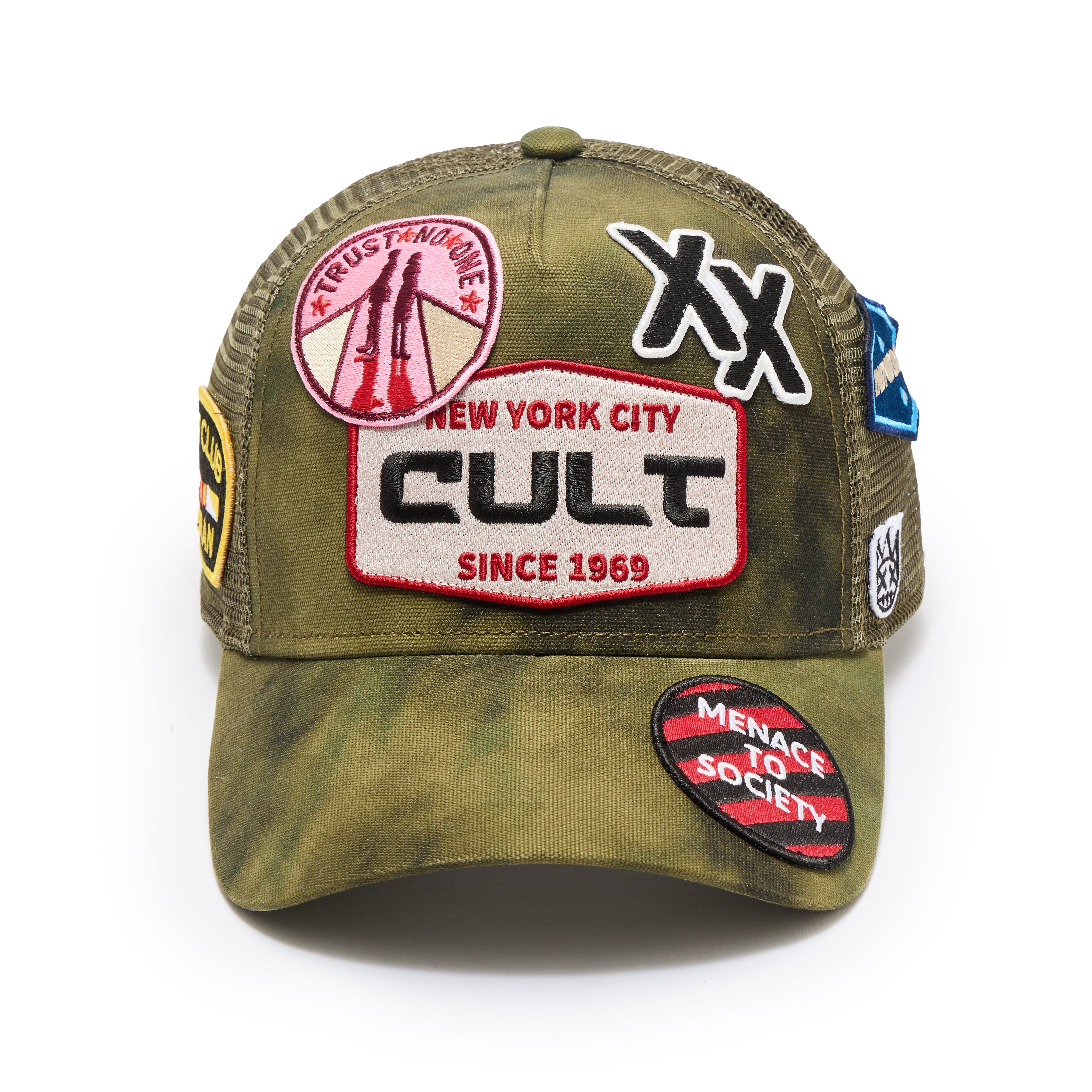 Cult of Individuality Hat Cult of Individuality Mesh Back Trucker Hat "Camo Patch" - Camo Cult of Individuality Mesh Back Trucker Hat "Camo Patch" - Camo