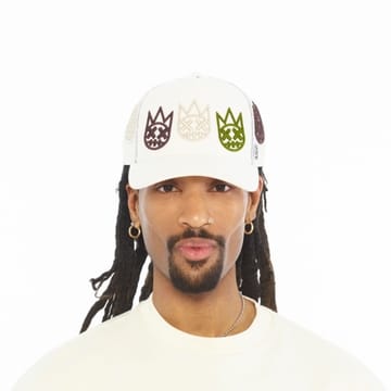 Cult of Individuality Hat Cult of Individuality Mesh Trucker "Multi Logo" - Winter White Cult of Individuality Mesh Trucker "Multi Logo" - Winter White