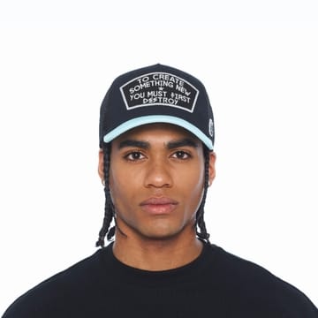 Cult of Individuality Hat Cult of Individuality Mesh Trucker "To Create Something New" - Black/Teal Cult of Individuality Mesh Trucker "To Create Something New" - Black/Teal