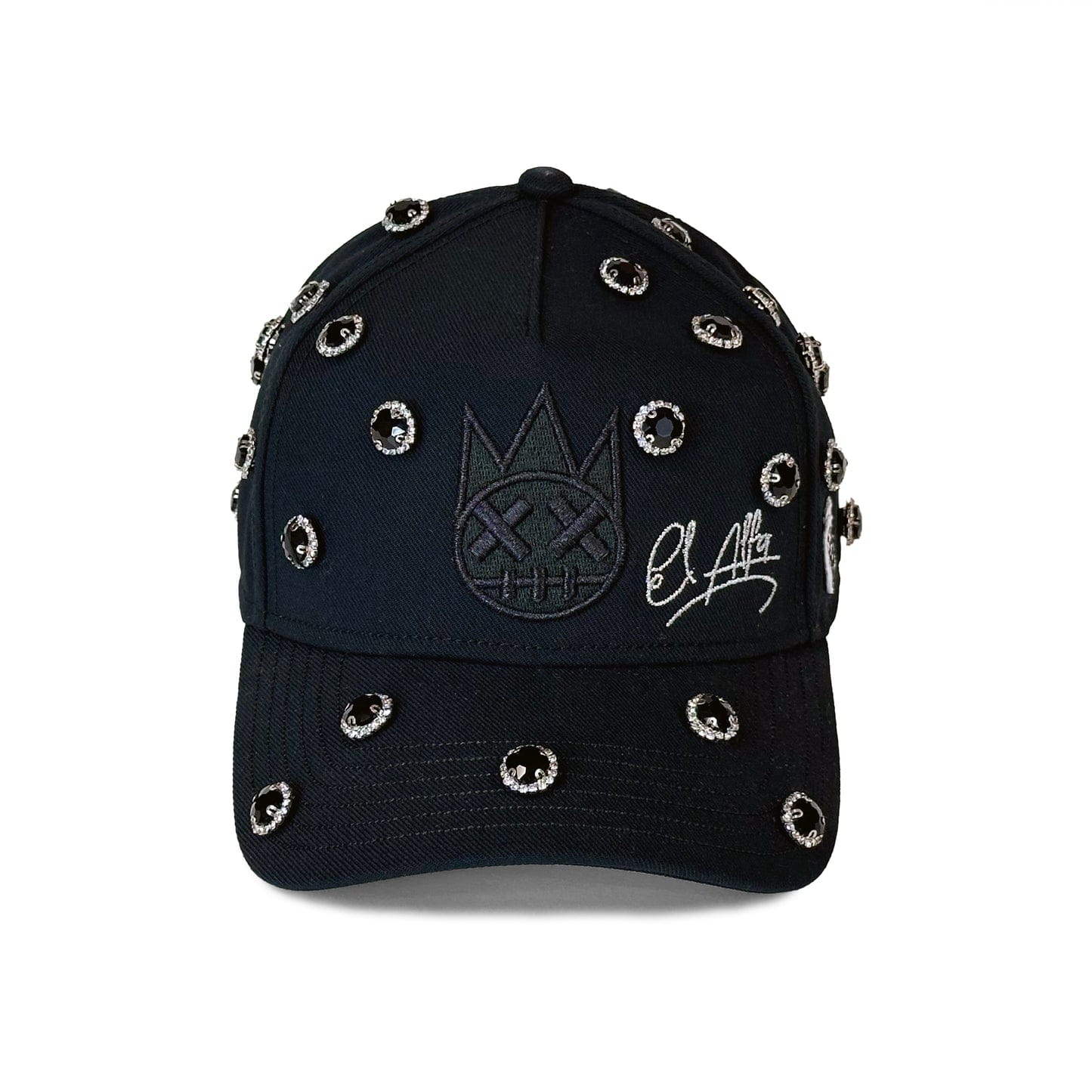 Cult of Individuality Hat Cult x El Alfa Logo Crystal 5 Panel A Frame Trucker Hat in Black Cult x El Alfa Logo Crystal 5 Panel A Frame Trucker Hat in Black