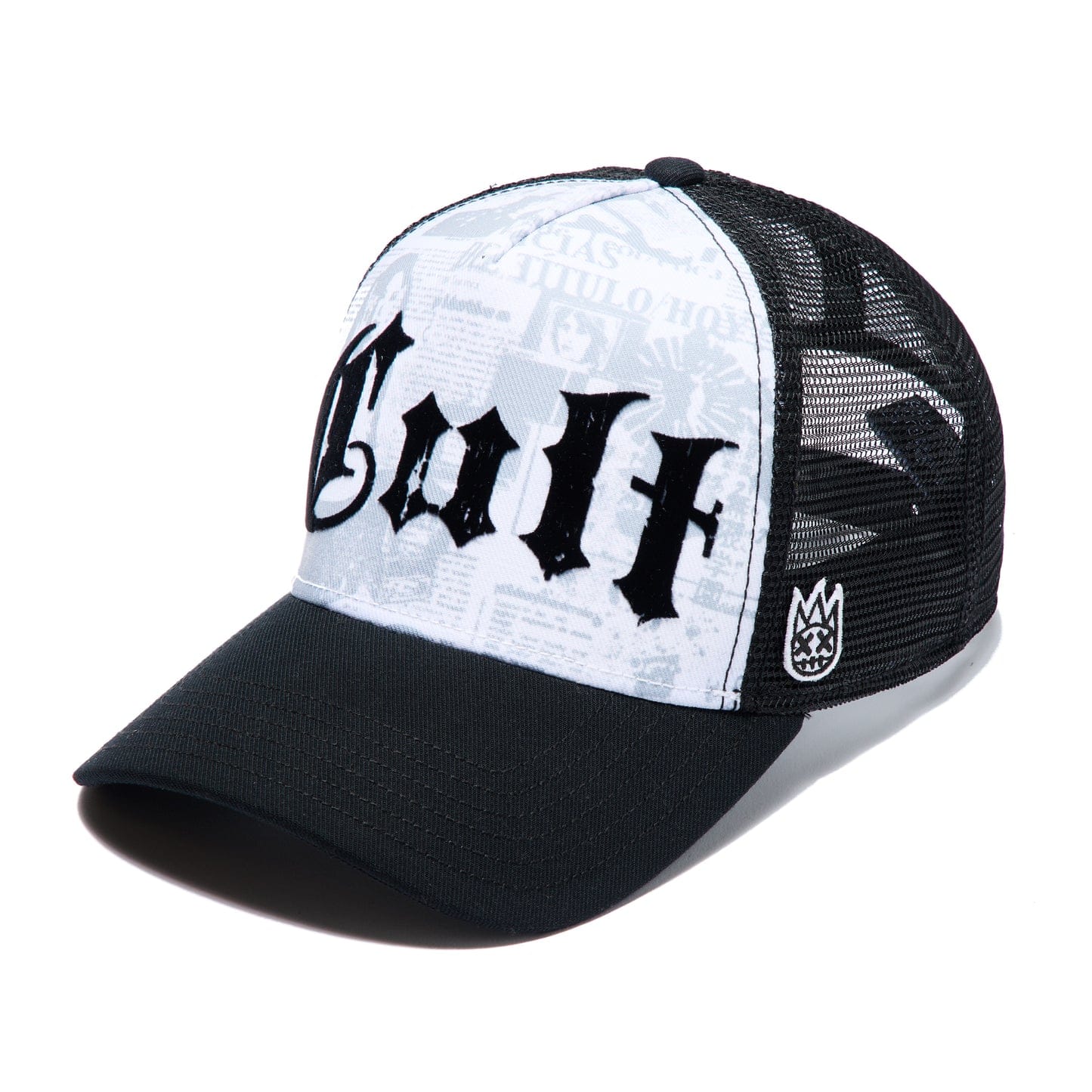 Cult Propaganda trucker hat by Cult of Individuality featuring mesh back and bold front logo for casual street style.