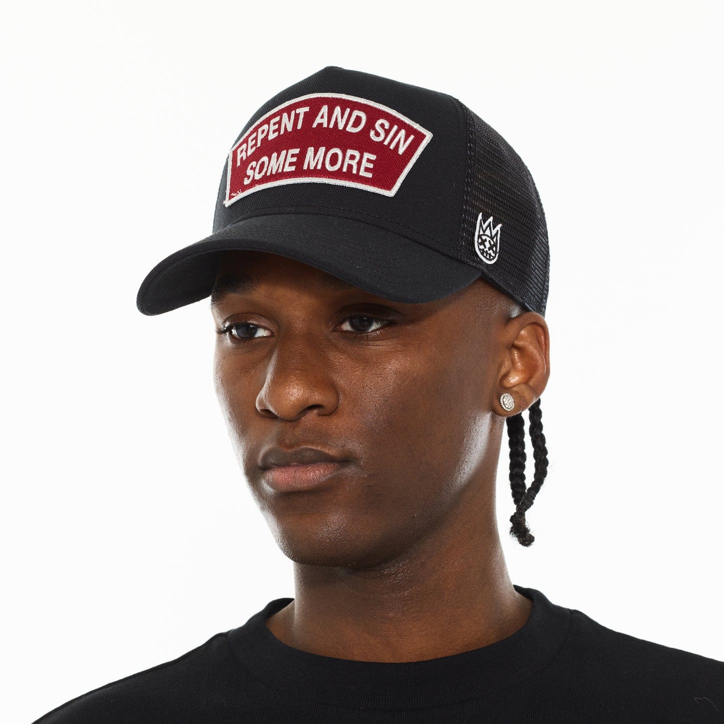 Cult of Individuality Hats Cult Repent And Sin Some More Trucker Hat Cult Repent And Sin Some More Trucker Hat