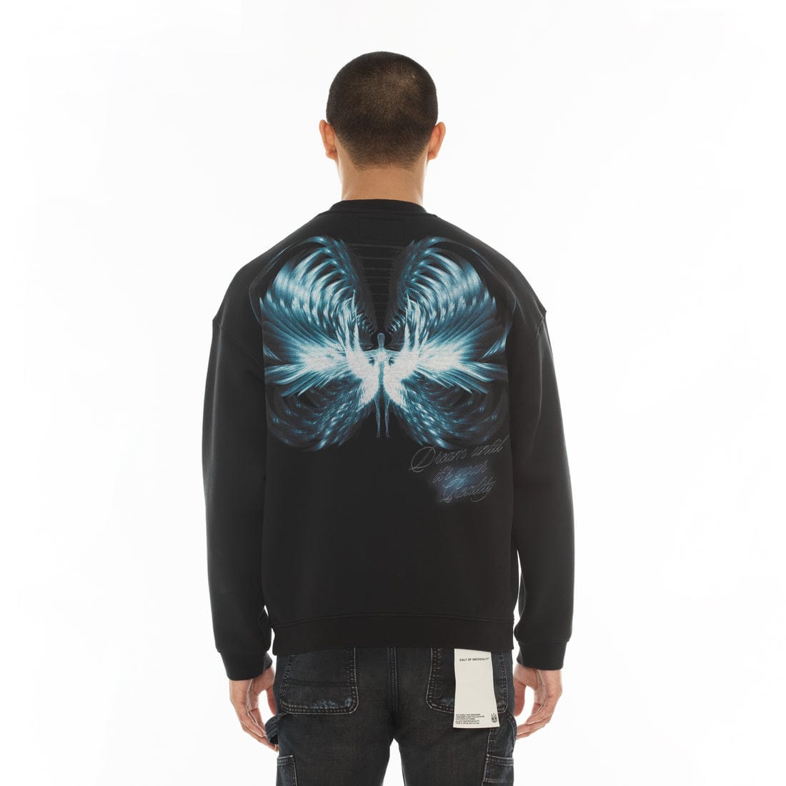 Cult of Individuality Sweatshirts Cult's Novelty Fleece Crew Sweatshirt in Teardrop Cult's Novelty Fleece Crew Sweatshirt in Teardrop