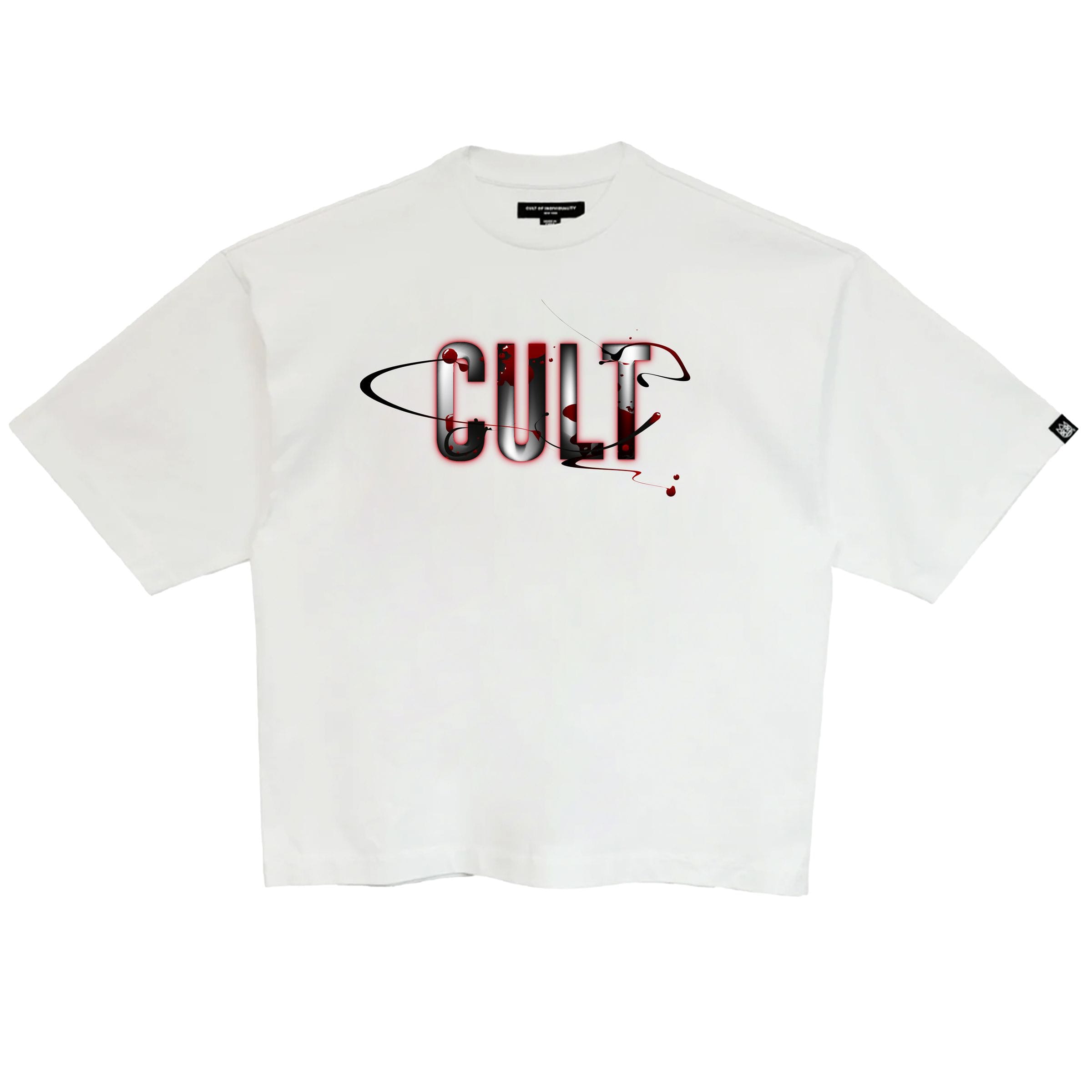 Cult of Individuality T-Shirts BOXY FIT SHORT SLEEVE CREW NECK TEE "BLOOD LOGO" BOXY FIT SHORT SLEEVE CREW NECK TEE "BLOOD LOGO"