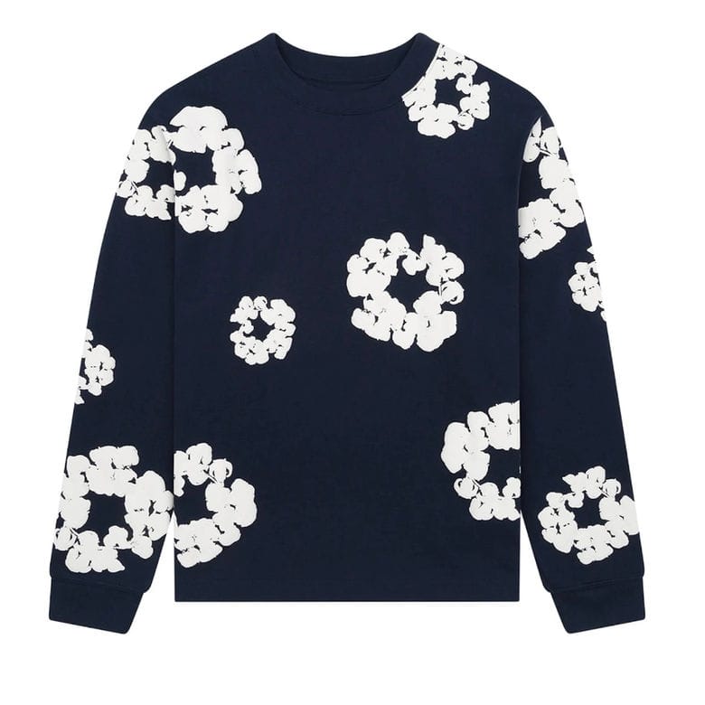 Denim Tears T-Shirts Denim Tears Cotton Wreath Long Sleeve Tee Denim Tears Cotton Wreath Long Sleeve Tee