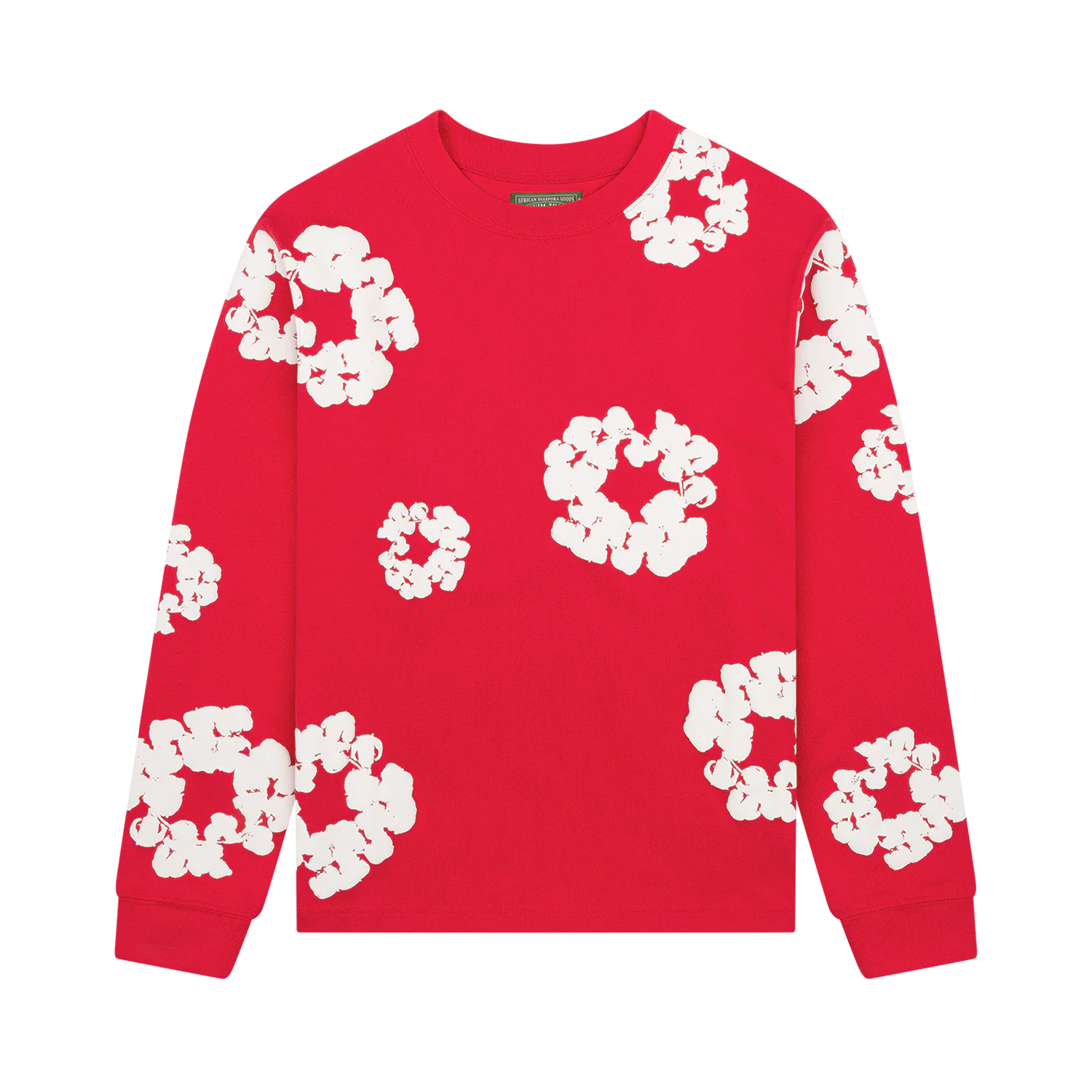 Denim Tears Cotton Wreath Long Sleeve Tee