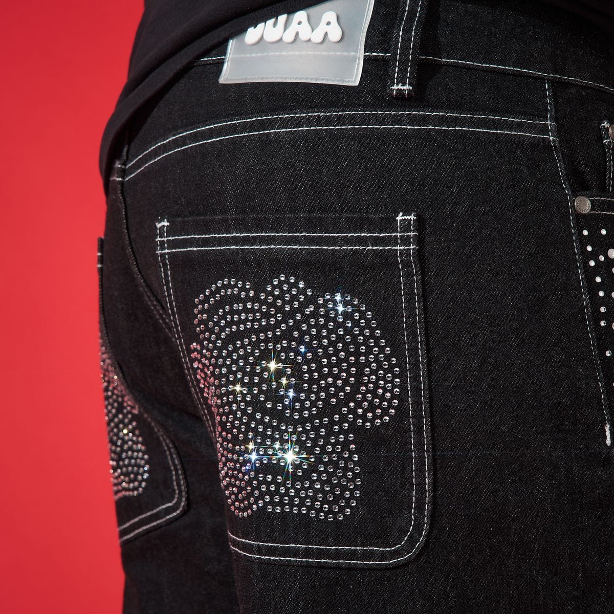 Duaa Shorts 'VICTORIOUS'' BLACK DENIM SHORT 'VICTORIOUS'' BLACK DENIM SHORT