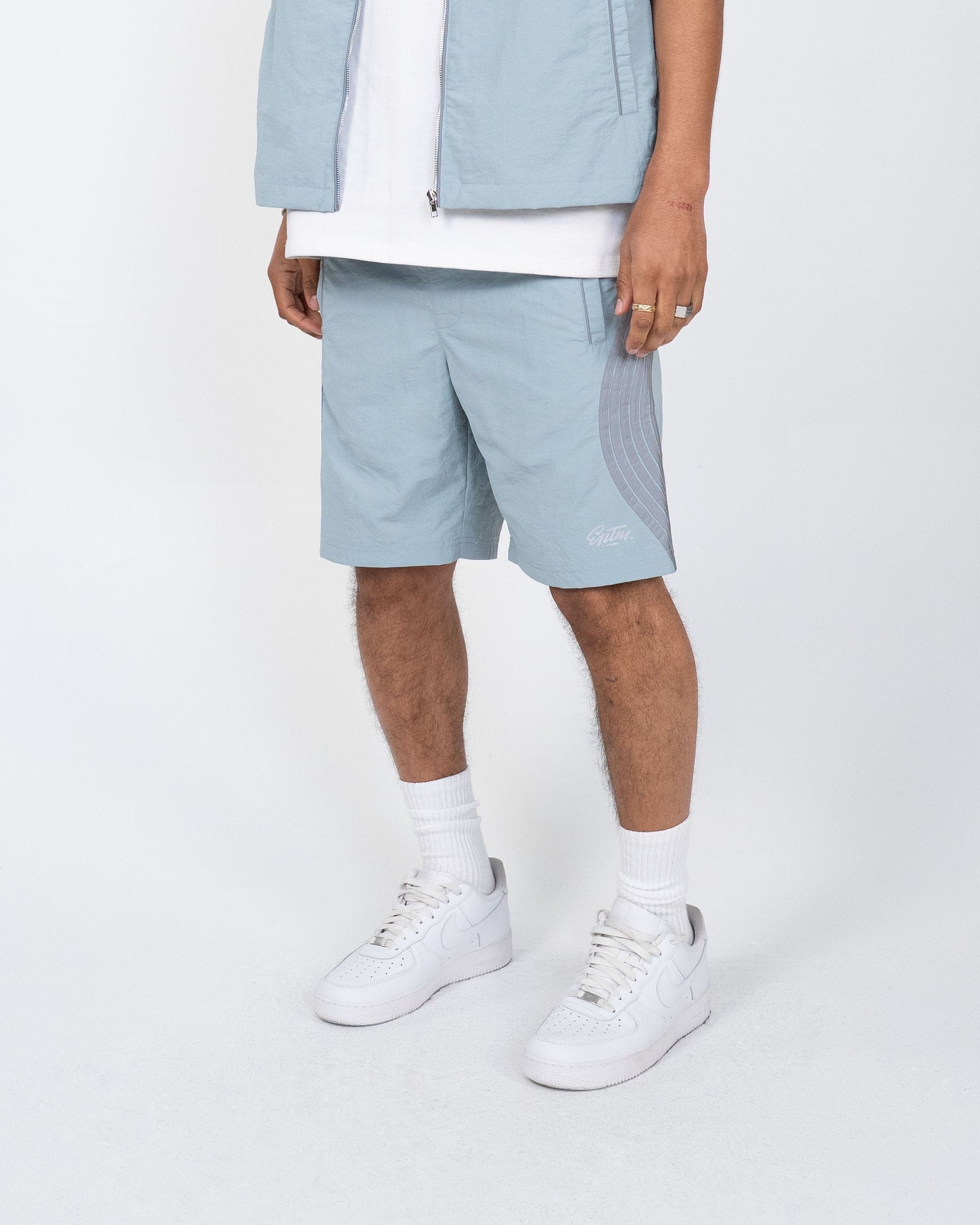 EPTM Valley Shirt set in blue, featuring a stylish, casual shirt with a relaxed fit and modern design.