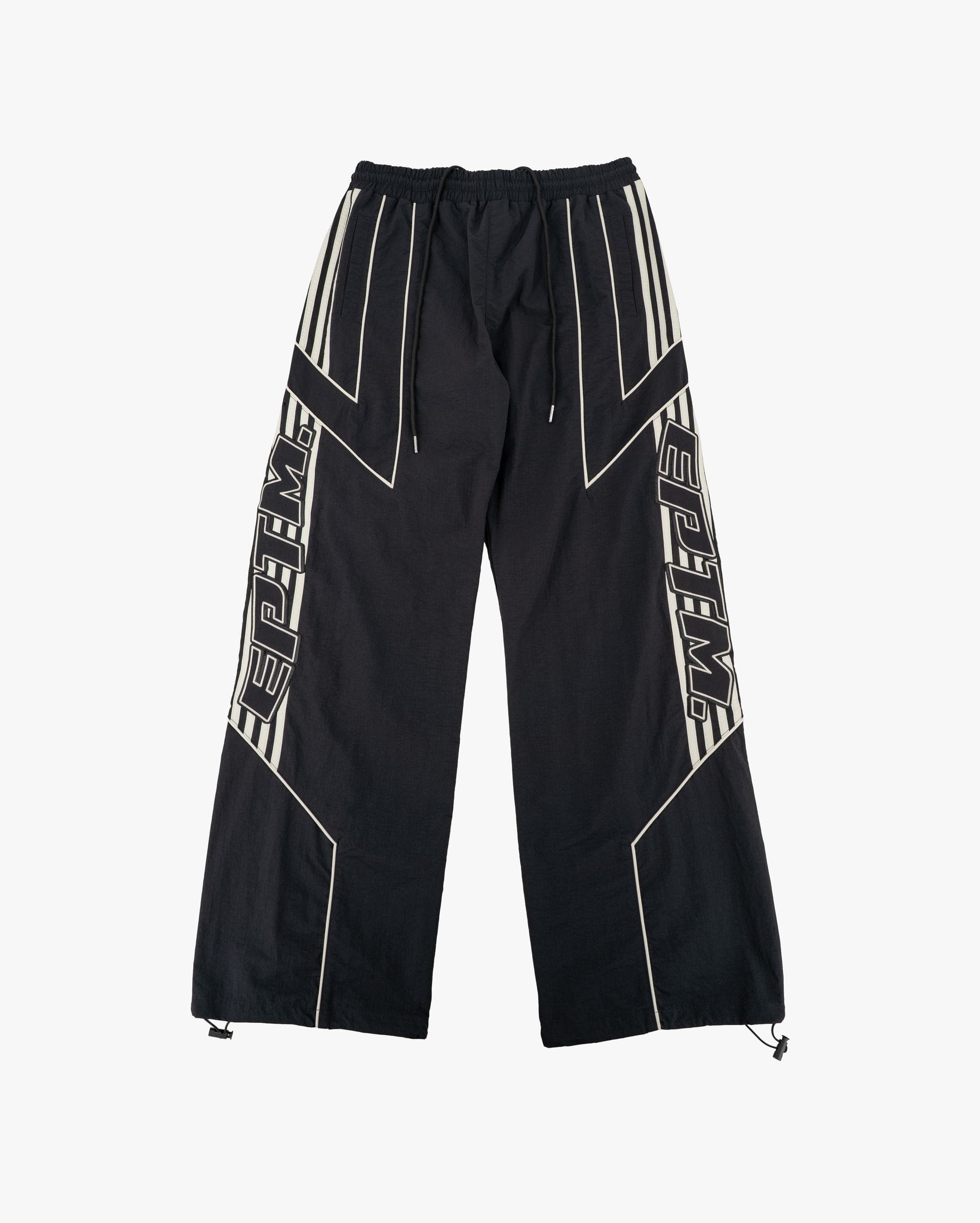 EPTM Pepe track pants in black, made of comfortable fabric, featuring a relaxed fit and stylish design for casual wear.
