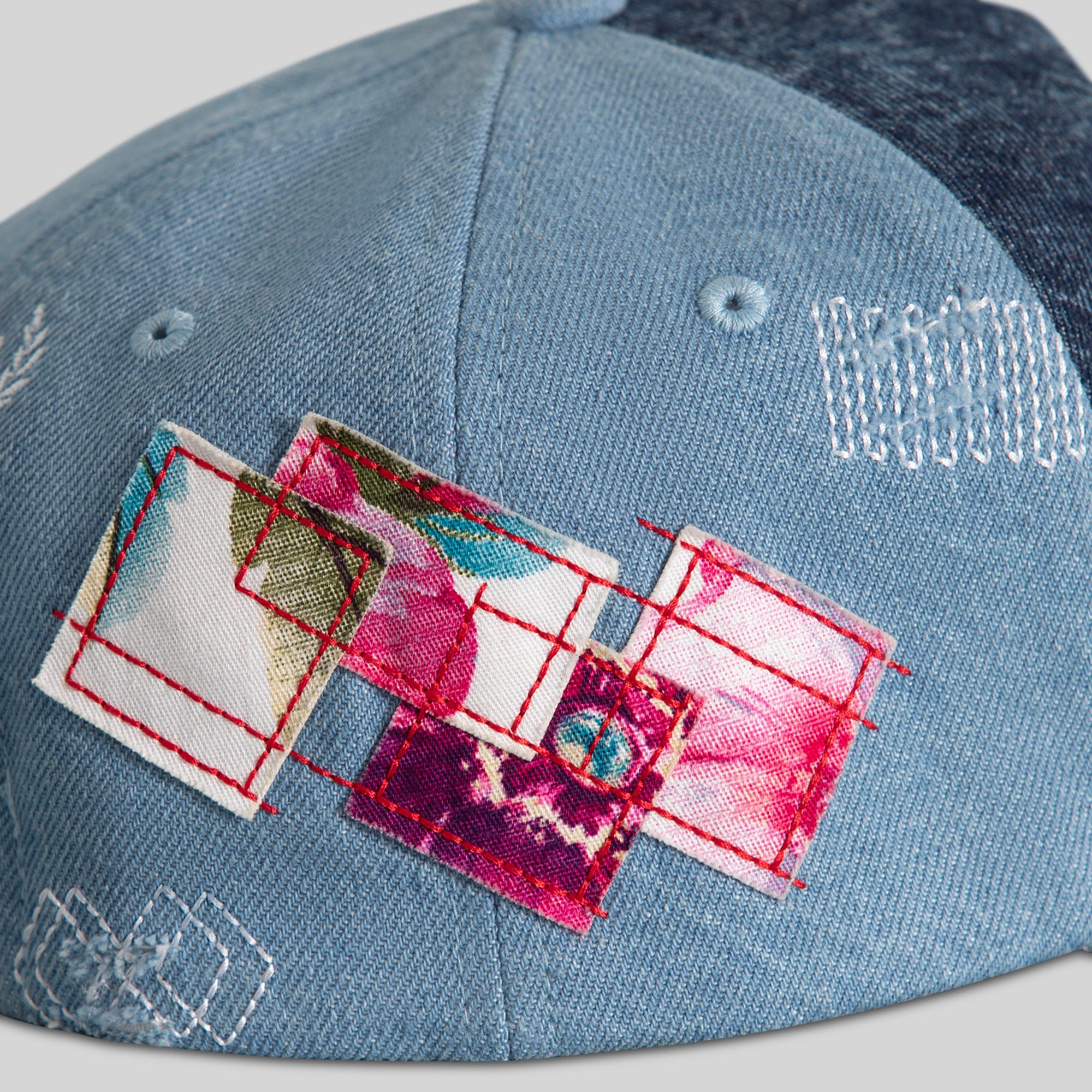 Field Grade Hats No Photos Sashiko Washed Denim Trucker No Photos Sashiko Washed Denim Trucker