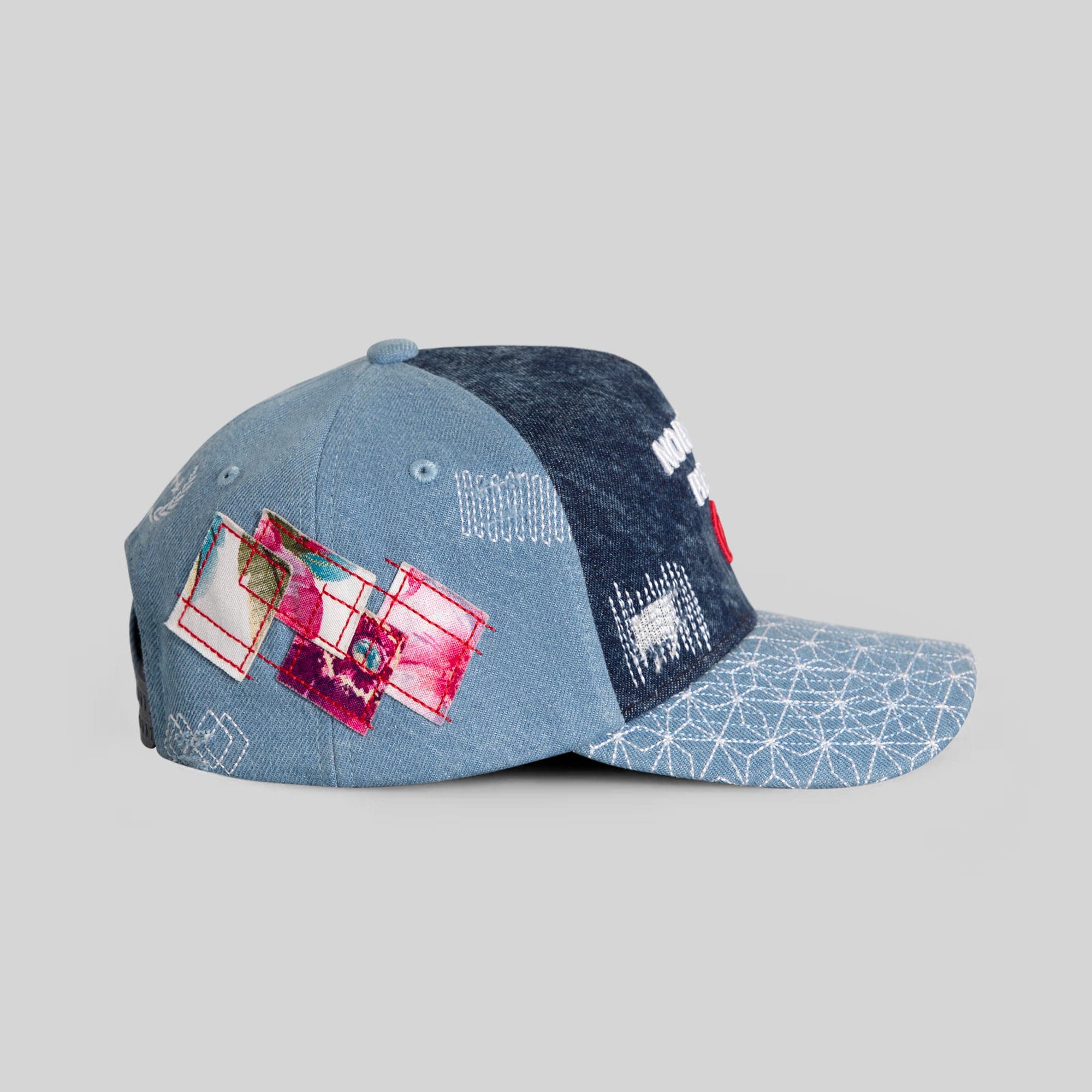 Field Grade Hats No Photos Sashiko Washed Denim Trucker No Photos Sashiko Washed Denim Trucker
