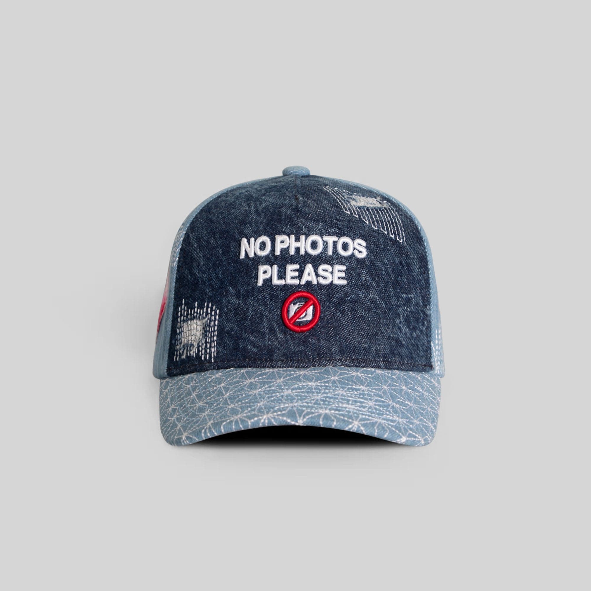Field Grade Hats No Photos Sashiko Washed Denim Trucker No Photos Sashiko Washed Denim Trucker