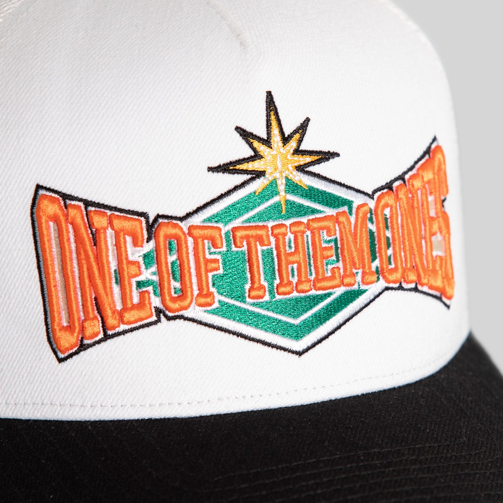 Field Grade Hats One Of Them Ones Sand Black Wool Mesh Trucker One Of Them Ones Sand Black Wool Mesh Trucker