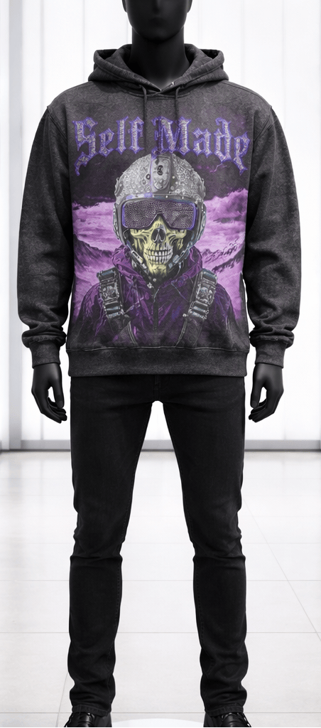 Focus Hoodies Focus Self Made Rhinestone Cropped Hoodie Focus Self Made Rhinestone Cropped Hoodie