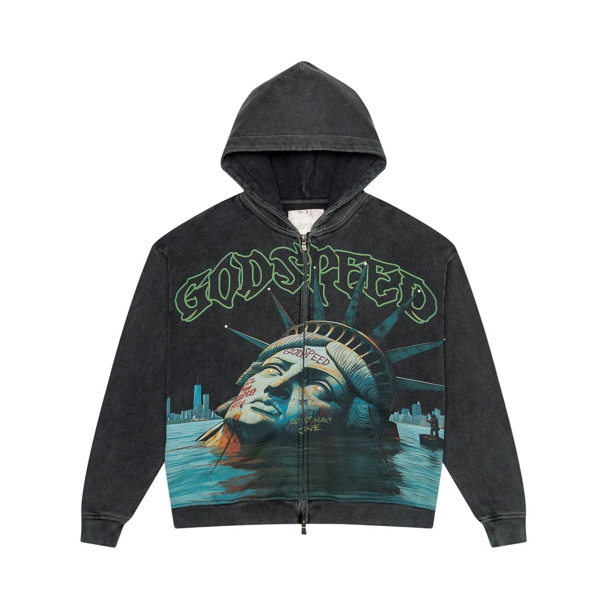 Godspeed Hoodies Godspeed Sunken Liberty Zip Up Hoodie Godspeed Sunken Liberty Zip Up Hoodie