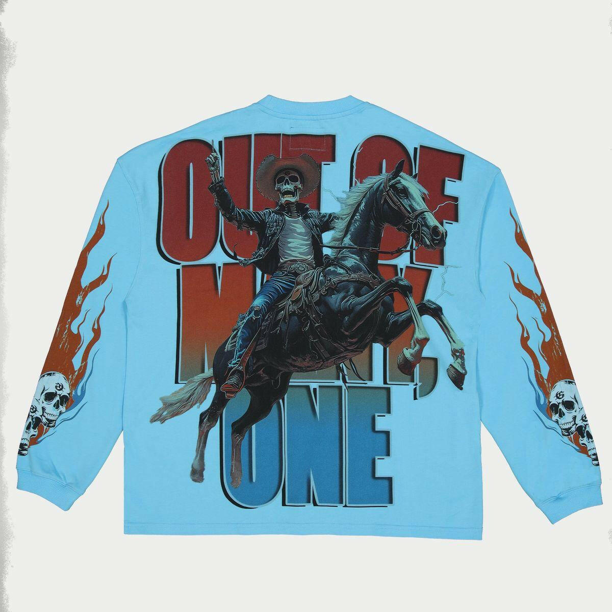 Godspeed Thoroughbred long sleeve tee in a relaxed fit, featuring a classic crew neckline and soft fabric.